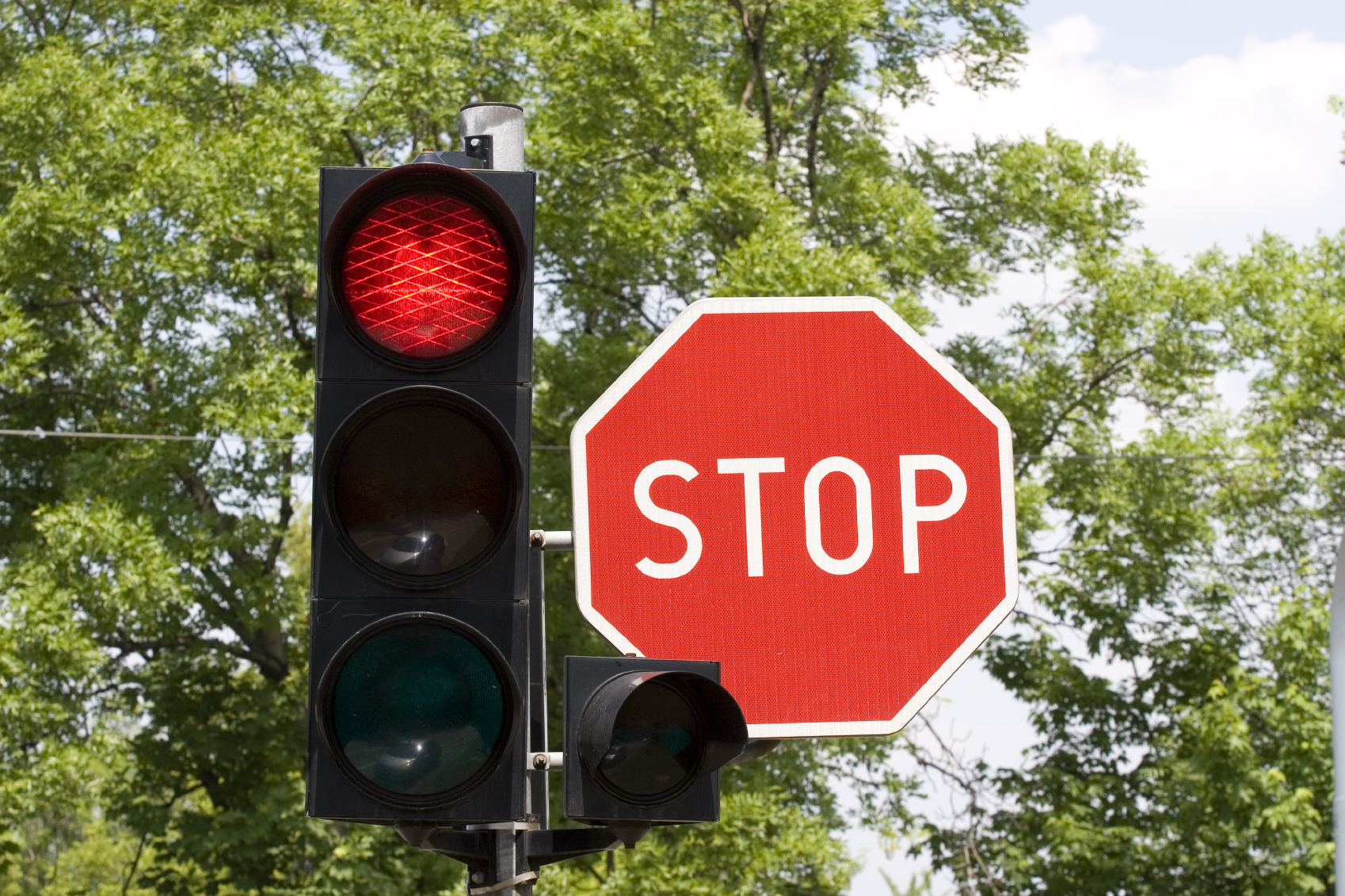 Запрещающий сигнал светофора