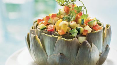Recette Artichaut Farci Aux Legumes Sante Magazine