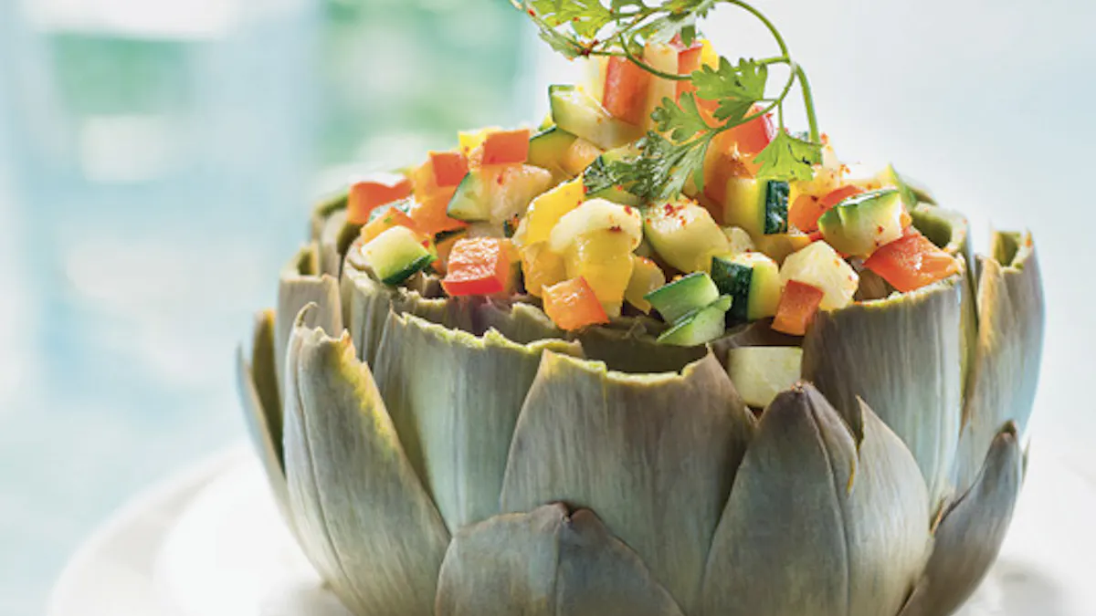 Recette Artichaut Farci Aux Legumes Sante Magazine Recette Artichaut Farci Aux Legumes Sante Magazine