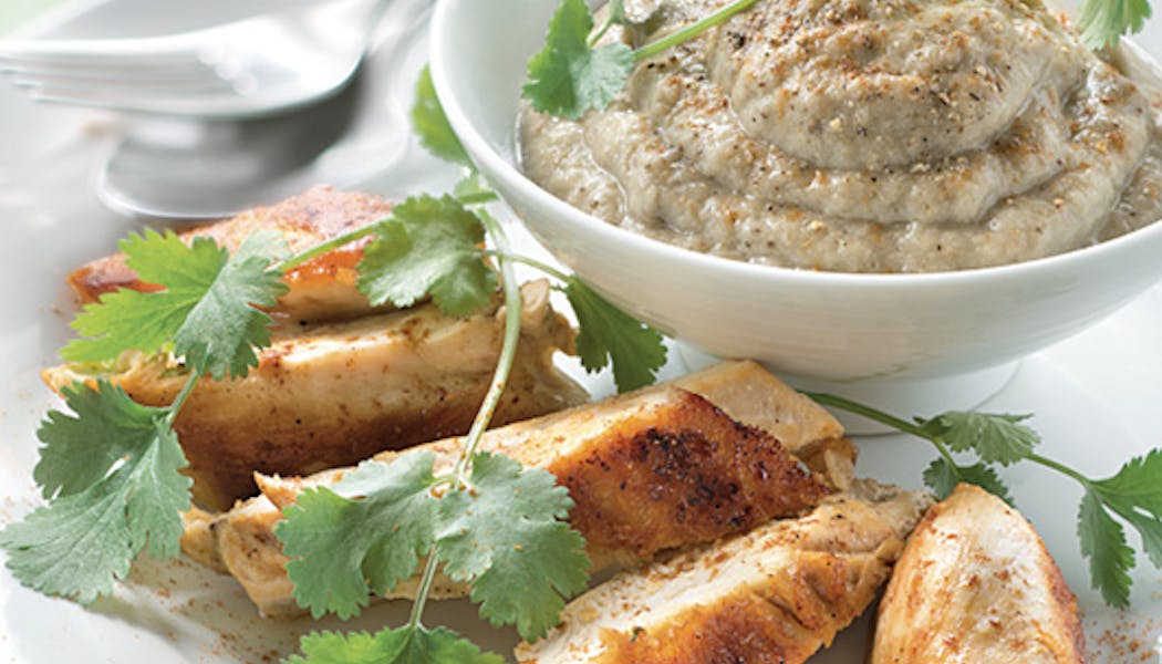 Recette Poulet Grille Et Puree D Aubergine Sante Magazine Recette Poulet Grille Et Puree D Aubergine Sante Magazine