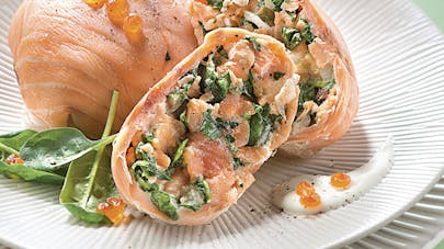 Recette Paupiettes De Saumon Aux Epinards Sante Magazine
