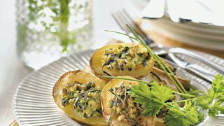 Pommes de terre farcies au poulet