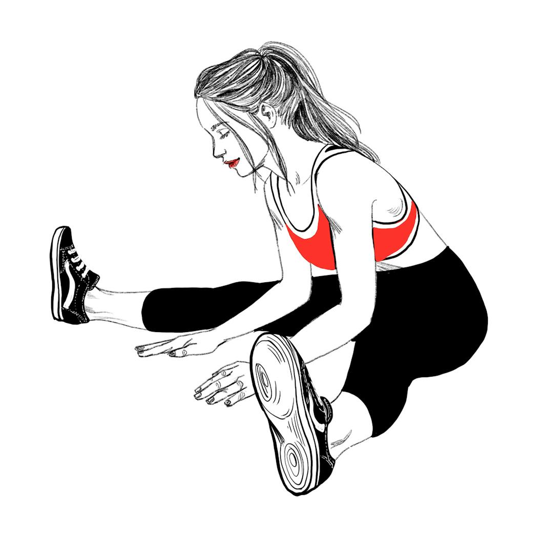 ejercicio de estiramiento tendinitis del talón B
