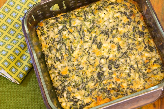 spinach crumble
