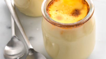 Petit pot de crème à la vanille sans sucre