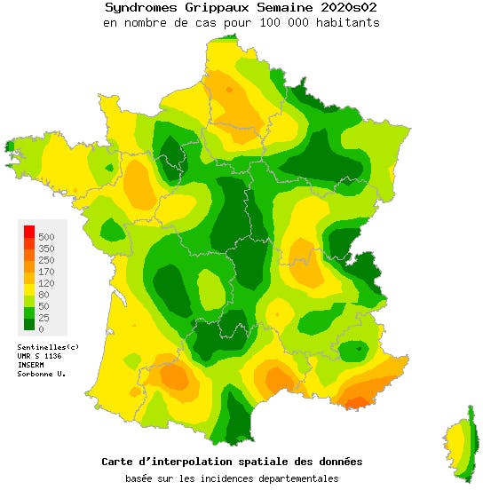 Bulletin épidémiologique de la grippe au 15 janvier