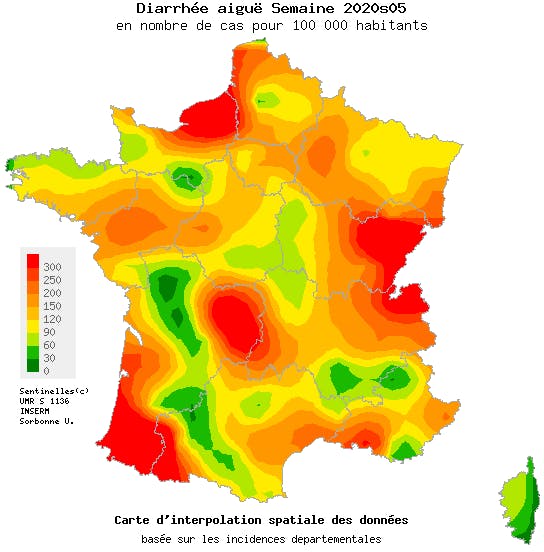 Epidémie de gastro en France au 2 février 2020