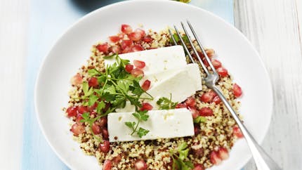 Salade de quinoa, grenade et feta