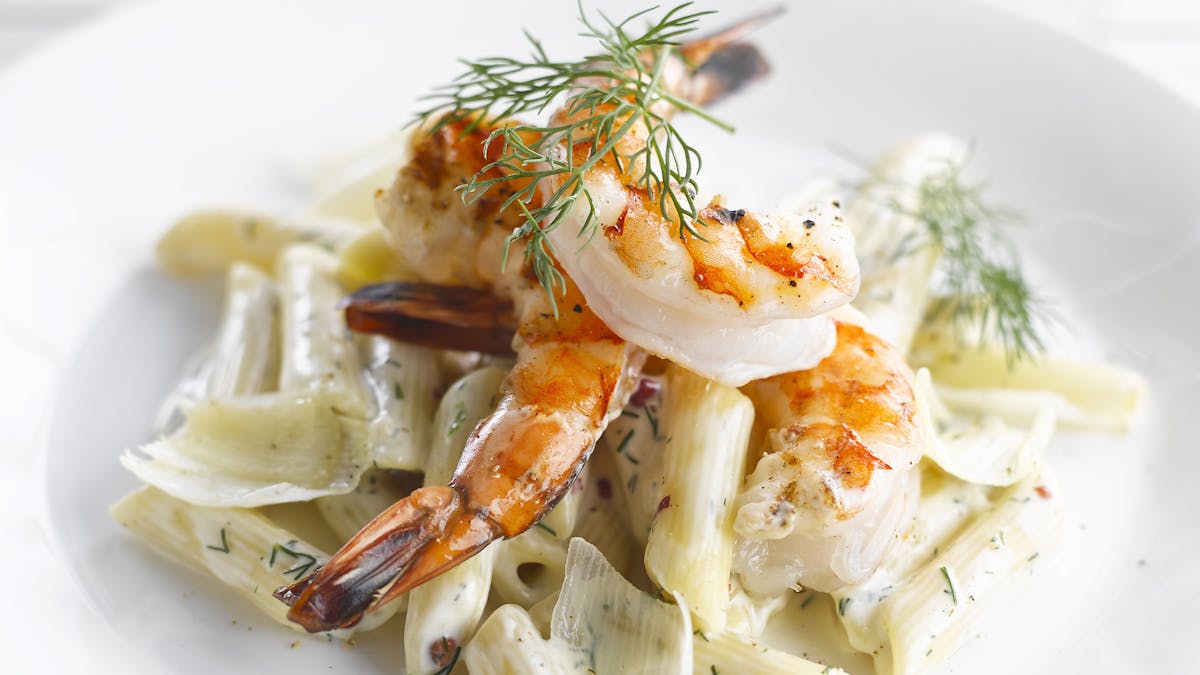 Recette De Penne Aux Blancs De Poireaux Et Aux Gambas Sante Magazine Recette De Penne Aux Blancs De Poireaux Et Aux Gambas Sante Magazine