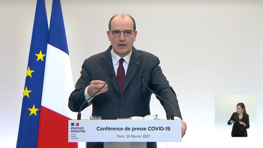 Jean Castex, conférence de presse du 25 février 2021