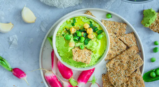 Houmous de petits pois