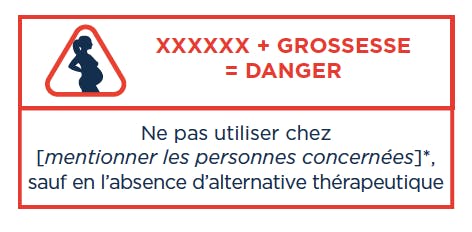 pictogramme danger médicament grossesse