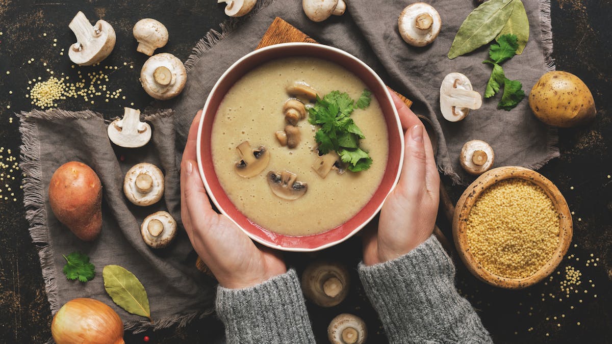 soupe-champignons-aliments-hiver