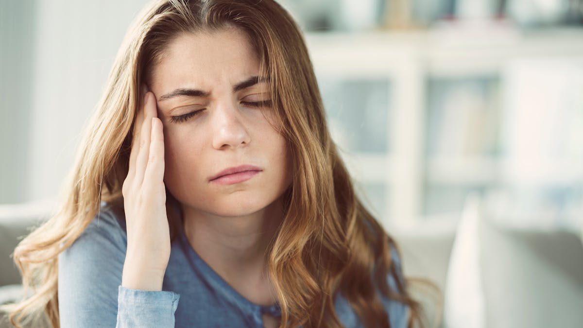 6% des femmes, soit un peu plus d'une sur 20, avaient mal à la tête pendant au moins la moitié de chaque mois