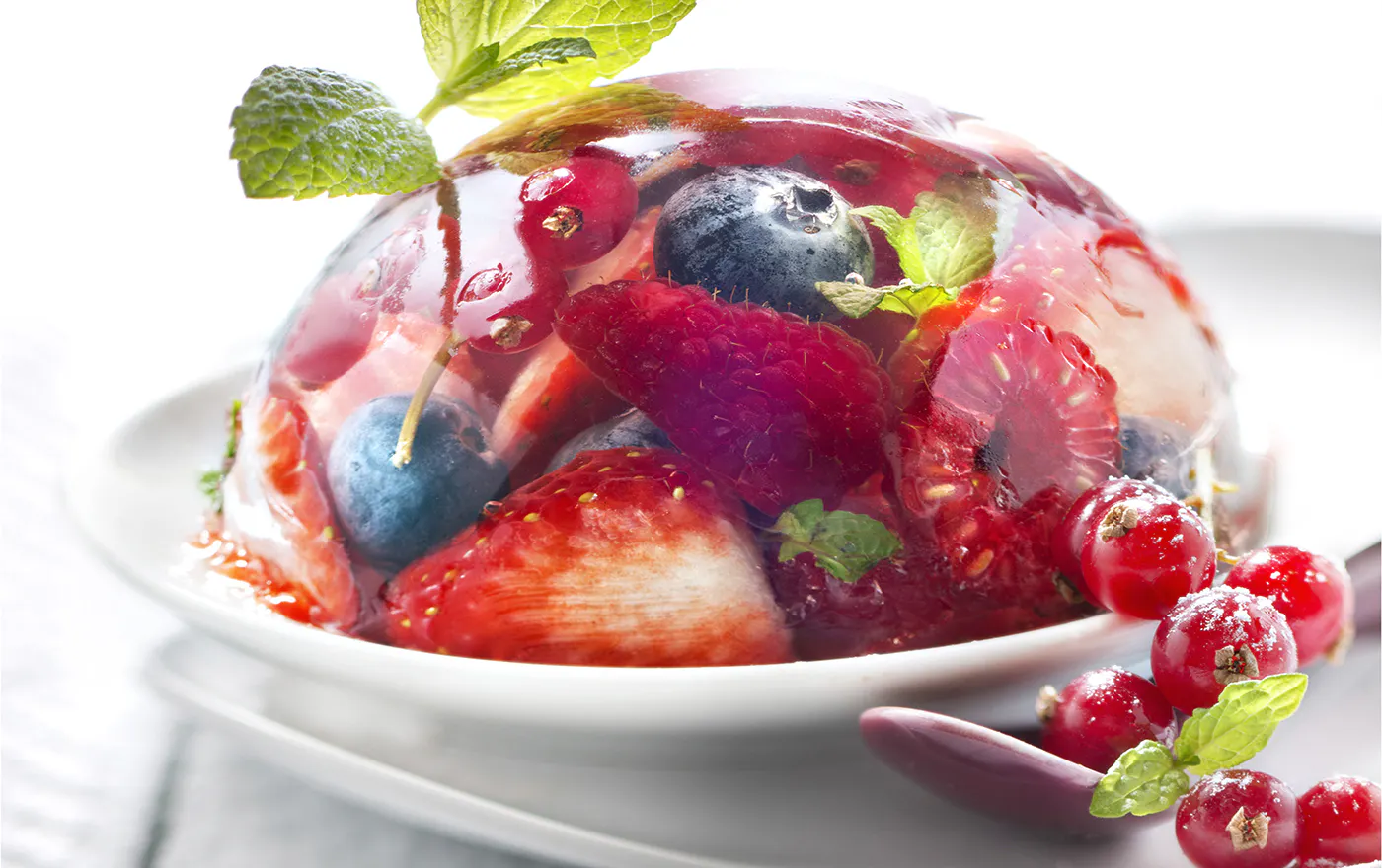 Aspic de fruits rouges