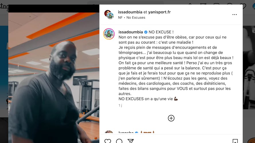  L’humoriste a partagé une vidéo sur son compte Instagram où il s’exprime sur son rapport à son corps.
