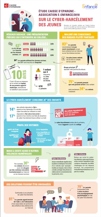 Cyber ​​Harassment Study Infographic 