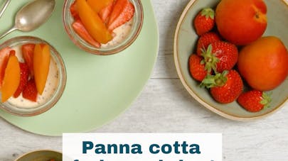Panna cotta fraise-abricot