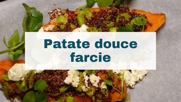 Patate douce farcie
