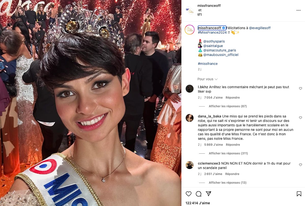 Eve Gilles (Miss France 2024) critiquée pour son physique : «C'est