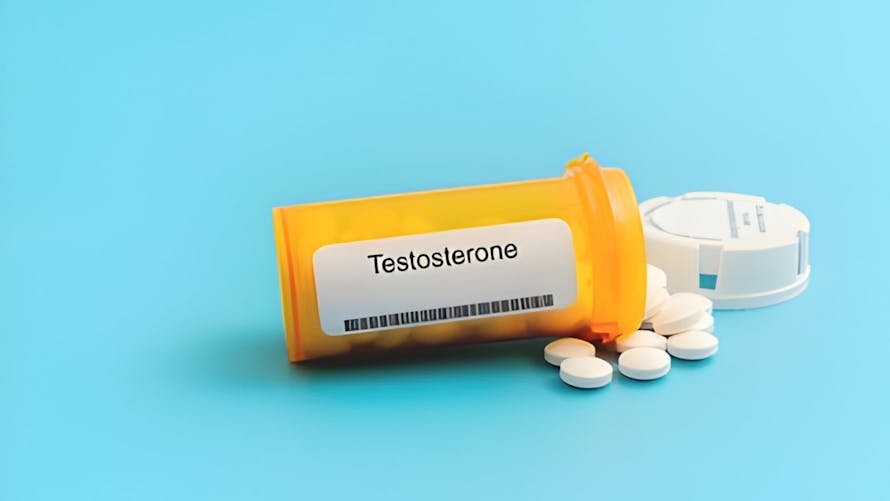 Une boîte de cachet de testostérone