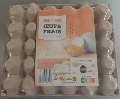 Oeufs en Alvéole de 30 Oeufs