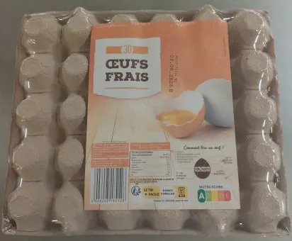 Oeufs en Alvéole de 30 Oeufs