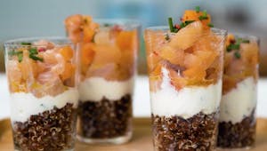 Recette du tartare de truite au quinoa en vidéo