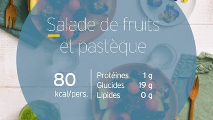 Salade de fruits et pastèque 