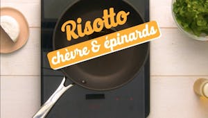 Recette du risotto au chèvre et aux épinards en vidéo