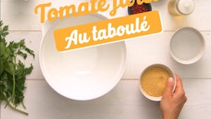 Recette de la tomate farcie au taboulé en vidéo