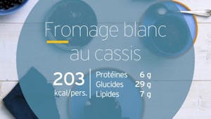 Fromage blanc au cassis 
