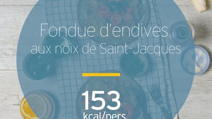 Fondue d'endives aux noix de Saint-Jacques
