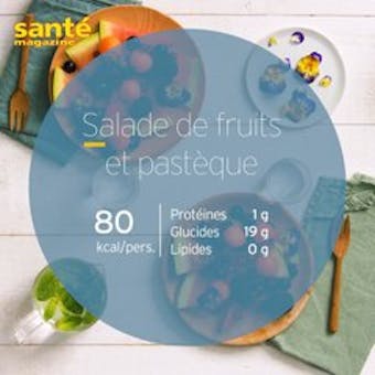Salade de fruits et pastèque